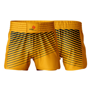 กางเกงมวยไทย MMA แบบสั่งทำพิเศษ พิมพ์ลายแบบ Sublimation แห้งเร็ว 100% โพลีเอสเตอร์ ทรงปกติ สำหรับผู้ใหญ่ ใส่ได้ทั้งชายและหญิง ชุดศิลปะการต่อสู้ - Product Image 3