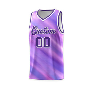 Ensemble d'uniformes de basket-ball pour hommes avec logo et couleur personnalisés, maillot et short d'équipe personnalisés par sublimation, tenue d'entraînement sportive - Product Image 2