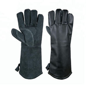 Customized Leather Welding Gloves for Industrial Workers Heat Resistant Safety Gloves with OEM Service - Product Image 1