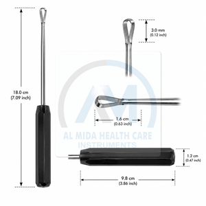 Cureta Ósea de Acero Inoxidable Al Mida Health Care, Instrumento Quirúrgico Manual con Certificación CE, Herramienta de Cirugía General - Product Image 1