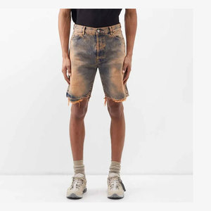 Custom Summer Vintage Baggy Denim <b>Jean</b> Shorts for Men Loose Work Shorts with OEM Service Streetwear Half Pants - Product Image 3