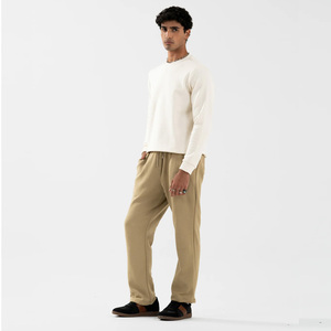 Sweat-shirt à capuche en molleton brossé en coton biologique de haute qualité pour hommes - Écologique, respirant, 300g, printemps, vente en gros OEM - Product Image 3
