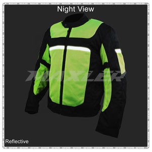 Men's Summer Stand Protective <b>Racing</b> <b>Jacket</b> Breathable Reflective Mesh Motorbike Clothing Zipper Front Rabbit for Motorcycles - Product Image 5
