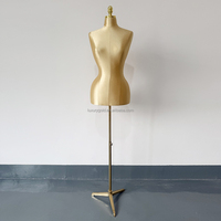 Mannequin Pinnacle Nigeria pour femme, buste demi-corps, grandes hanches, taille fille, pour tenues féminines, avec support doré
