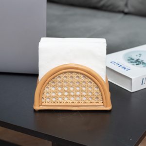 Porte-serviettes décoratif en rotin fait main, paniers pour serviettes, pour table de dîner, événement Ramadan - Product Image 6