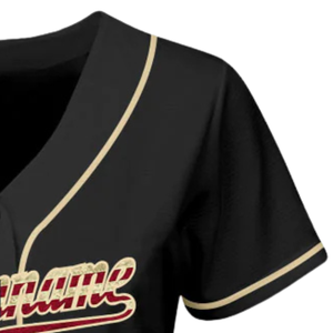 Men Black Baseball Jersey Button Front Team Shirt Performance <b>Athletic</b> Practice Game Uniform Lightweight Sports Wear - Product Image 4