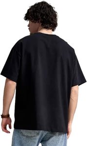 Tela Orgánica Sostenible, Textura Suave y Transpirable, Diseño de Manga Corta y Estilo Urbano, Producción en Blanco, Estilo Oversize - Product Image 5