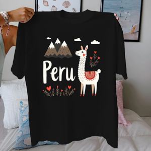 เสื้อยืดผ้าฝ้ายแท้สำหรับผู้หญิงใส่สบาย - Product Image 1