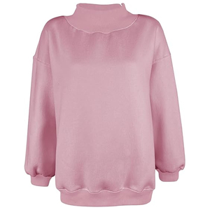 เสื้อสเวตเชิ้ตโอเวอร์ไซส์สำหรับผู้หญิง คอเต่า ดีไซน์ใหม่ แฟชั่นลำลองแบบยั่งยืนสำหรับฤดูใบไม้ร่วงและฤดูหนาว - Product Image 3