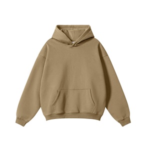 High Quality Cotton Thick Blank Plain Heavyweight Oversized Fleece Eco-Friendly Winter No <b>String</b> Men's <b>Hoodies</b> Plus Size - Product Image 3