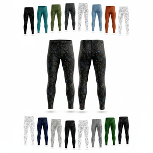 Activewear Workout Custom Printed Compression Pants Gym Running Yoga Pants Quick Dry Custom Material Tights Sportswear Leggings - Product Image 1
