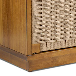 Buffet danois tissé à la main de 35 pouces, brun clair - Product Image 6