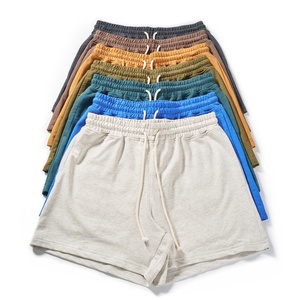 High Quality 60% Cotton 40% Polyester Heather Fabric Breathable <b>Elastic</b> <b>Waistband</b> Drawstring Summer Casual Sweat <b>Shorts</b> For <b>Men</b> - Product Image 3