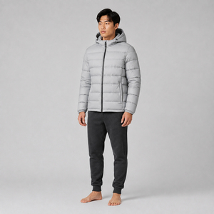 <b>Puffer</b> <b>Jacket</b> Waterproof Breathable Windproof Cotton Filled <b>Men's</b> High Street 2026 Custom Collared Canvas Winter <b>Hooded</b> - Product Image 1