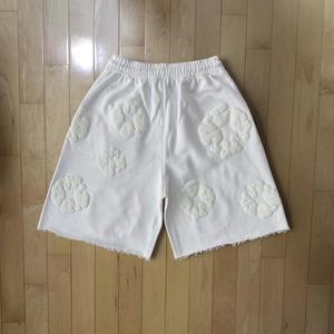 Pantalones Cortos Deportivos Grises para Hombre, Personalizados con Estampado 3D de Flores, Estilo Urbano, Corte Holgado, Casuales, Venta al Por Mayor de Fábrica - Product Image 2
