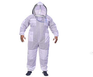 Professional Beekeeper <b>Suit</b> Veil Breathable Mesh Eco-Friendly Body Protector Heavy Duty Full Body <b>Bee</b> Protection Gear - Product Image 1