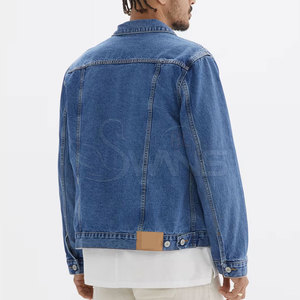 Chaqueta de Mezclilla para Hombre, Diseño Personalizado, Alta Calidad, 100% Algodón, con Logotipo Frontal, Ropa Casual de Invierno - Product Image 2