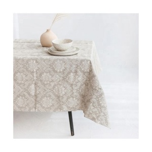 Mantel Vintage bordado a granel al por mayor indio comedor café Rectangular Jacquard cuadrado cubierta de mesa de fiesta Dropshipping - Product Image 3