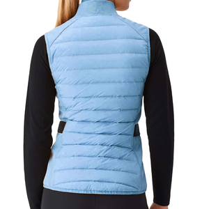 Chaleco acolchado ligero sin mangas personalizado para invierno, para mujer, informal, con logo de tu marca, impermeable. - Product Image 4
