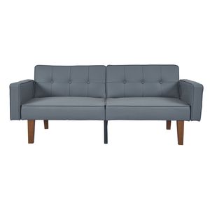 Divano 2131PU GY in Pelle PU Grigio Opaco, Elegante e Resistente per Soggiorno - Product Image 1