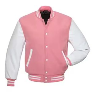 Custom Breathable Fashion Style Coats Varsity Type Pocket Button Cotton Outwear Bomber Baseball Plus Size Jacket For <b>Men</b> - Product Image 1
