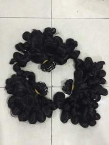 Extensions de cheveux humains Remy vietnamiens Bouncy Curl, trame naturelle à la machine, double trame, pointes prêtes à la permanente - Product Image 5