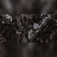 Carreaux de céramique émaillés modernes de luxe noir intense, aspect pierre veinée noir profond de haute qualité pour murs intérieurs et cheminées – Vente en gros