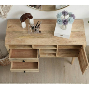 Buffet Modulaire Scandinave Original en Bois de Mangue Massif Écologique avec Tiroirs – Meuble de Rangement Simple et Naturel pour Bureau et Maison - Product Image 3