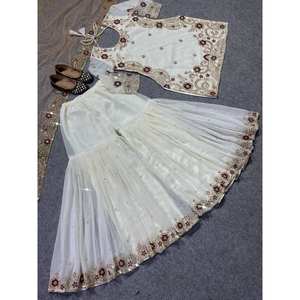 Top Sharara Bordado para Mujer y Dupatta para Fiestas - Product Image 4