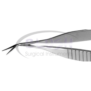 Tijeras microanguladas para oftalmología OEM Gills-Vannas, con punta angulada lateral, de acero inoxidable, de Blush Surgical - Product Image 5
