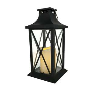 Best Selling Matt <b>Black</b> Glass & Stainless Steel Decorative <b>Lantern</b> American Design Candle Holder <b>Lantern</b> For Home Decoration - Product Image 3