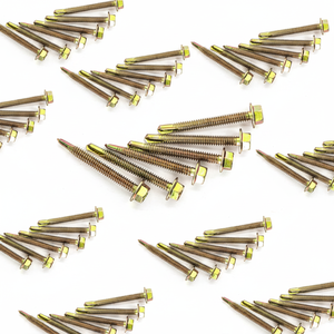 Vis autoperceuse à tête hexagonale en acier au carbone PDC classe 8, filetage standard, revêtement galvanisé au phosphate de zinc, mesure en pouces - Product Image 1