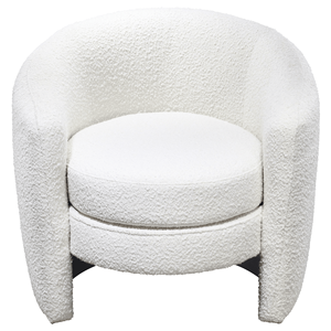 Chaise longue Avalon en bouclette blanche - Product Image 2