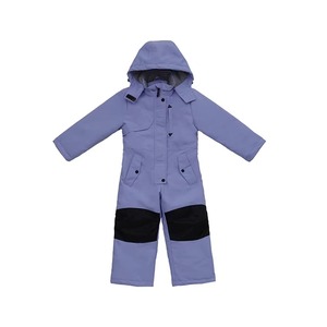 Combinaison de ski unisexe pour enfants, imperméable, à capuche, avec blocs de couleur et fermeture éclair – Vente en gros - Product Image 1