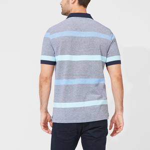 Camisetas de polo de golf para hombre de algodón 100%, camisetas de polo personalizables de manga corta con logotipo bordado y patrón sólido para hombre - Product Image 3