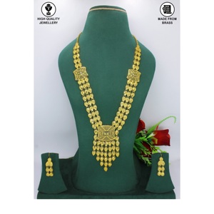 Conjuntos de joyería de boda turca collar de flores joyería chapada en oro joyería 24K chapado en oro Dubai collar y pulsera conjunto indio - Product Image 5