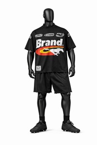 100% <b>Polyester</b> American Football Jersey and <b>Shorts</b> Set Breathable Sports Wear American Football Jersey and <b>Shorts</b> Set for Unisex - Product Image 2