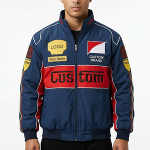 Chaqueta de Carreras Personalizada para Hombre, Chaqueta Bomber Deportiva con Logotipo OEM, Fabricante - Product Image 1