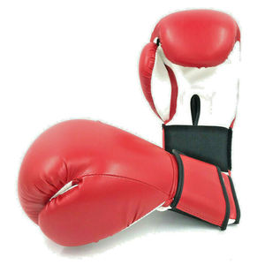 Guantes de Boxeo Rojos Completos Antideslizantes para Artes Marciales y Kickboxing, Anti-UV, Transpirables, Ligeros, de Material PU - Product Image 1