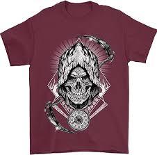 <b>Skull</b> print designer t shirt summer knitted short sleeve crew neck slim fit breathable eco friendly casual <b>top</b> wear - Product Image 2