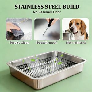 Vassoio in Acciaio Inossidabile per Addestramento Cani, per Cucce e Mobili - Product Image 2