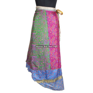 Nueva Falda Larga Estampada India con Diseño Envolvente, Pareo Sarong Mágico de 38 Pulgadas, Último Diseño Personalizado, Ropa de Moda para Mujer - Product Image 3