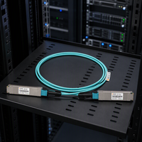 Interconnexion optique InfiniBand NDR 800G/850Gbps OSFP Finned Top AOC, idéale pour les centres de données IA, les clusters GPU et l'entraînement HPC