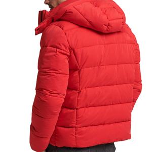 Chaqueta de Invierno para Hombre, de Alta Calidad, Color Rojo, Brillante, Estilo Moderno, Personalizada, Acolchada, Talla Grande, Tejida, de Manga Larga - Product Image 2