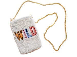 TOILE TISSU BRODERIE SAC DE TRANSPORT POUR TÉLÉPHONE MOBILE Étui à lunettes en velours turquoise/Pochette pour téléphone avec motif oiseau bourdonnant - Product Image 3