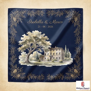 Pañuelo Cuadrado de Seda con Estampado Personalizado de Moda, Pañuelo para la Cabeza, Fabricante Textil OEM ODM, Exportación - Product Image 6