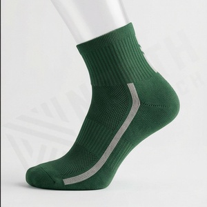 Green Ankle <b>Socks</b> for <b>Running</b> Breathable Polyester Spandex Knitted Sport <b>Socks</b> Summer Adult Size Standard - Product Image 3