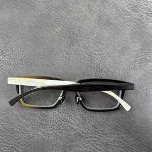 Lunettes en corne faites à la main, matériau organique, style artisanal naturel, écologiques, monture en buffle moderne, réglables, Art HASAN CRAFT - Product Image 4