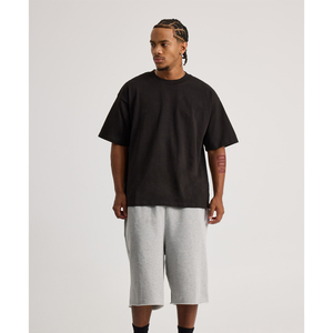 T-shirt en mélange de coton de haute qualité, coupe ajustée, noir, pour hommes, vente en gros, fabricant de t-shirts, jersey de haute qualité - Product Image 4