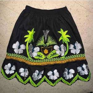Personalized Women's Polynesian Hawaiian Beach Wear Floral Embroidered Pohnpei <b>Skirt</b> Breathable Island Embroidery Customized - Product Image 2